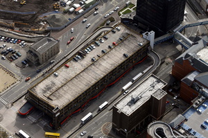 Baillie Street Bus Station  Rochdale  from the air