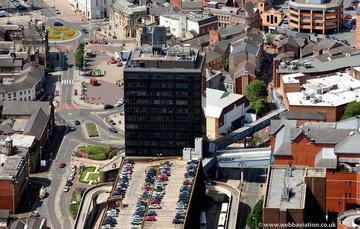 Rochdale Black Box Municipal Offices from the air