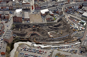 Rochdale Interchange Construction from the air
