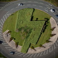 roundabout in Rochdale  from the air 