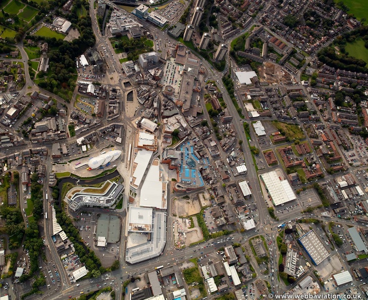 Rochdale from the air vertical
