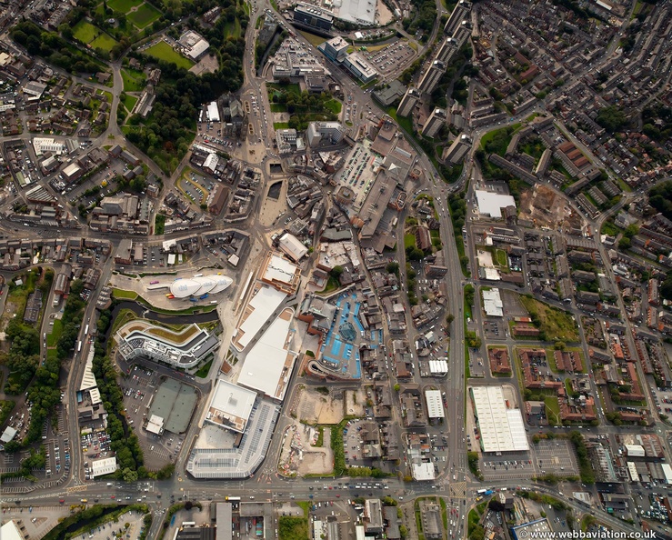 Rochdale from the air vertical