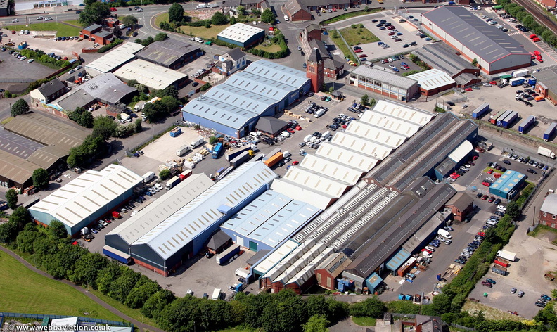 Scotts Industrial Park Rochdale Greater Manchester  from the air