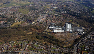  Turner Brothers Asbestos Site Shawclough Rochdale from the air