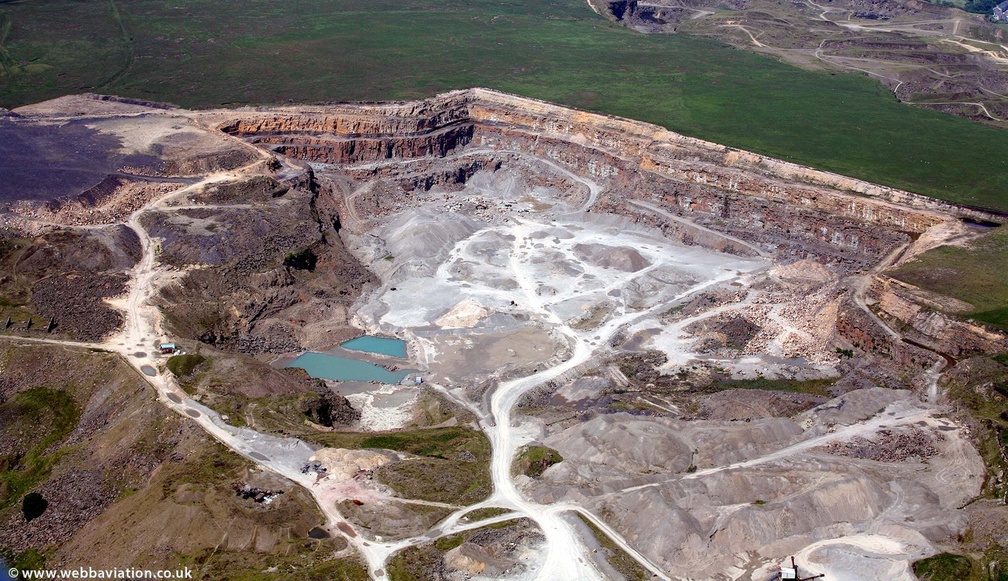 Whitworth Quarry from the air