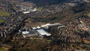 Turner Brothers Asbestos Site Shawclough Rochdale   from the air