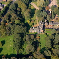 Rufford Old  Hall, Rufford  from the air