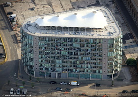 Abito Apartments Greengate,  Salford  from the air 