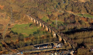 Clifton Viaduct  Salford Greater Manchester  Lancashire aerial photograph