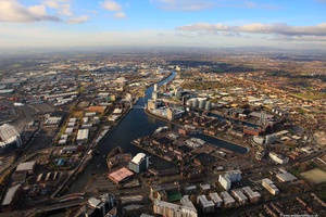 Salford Greater Manchester  Lancashire aerial photograph