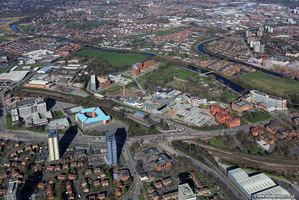 Salford  University  aerial photograph