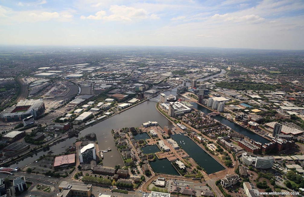 Salford Quays aerial photograph