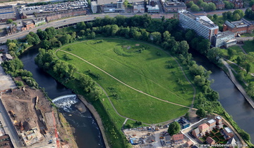 The Meadows Salford  from the air 