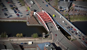 Trafford Road Swing Bridge  Salford Quays from the air