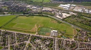 Pendlebury  Salford Greater Manchester  Lancashire aerial photograph