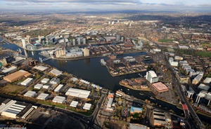 Salford Quays from the air