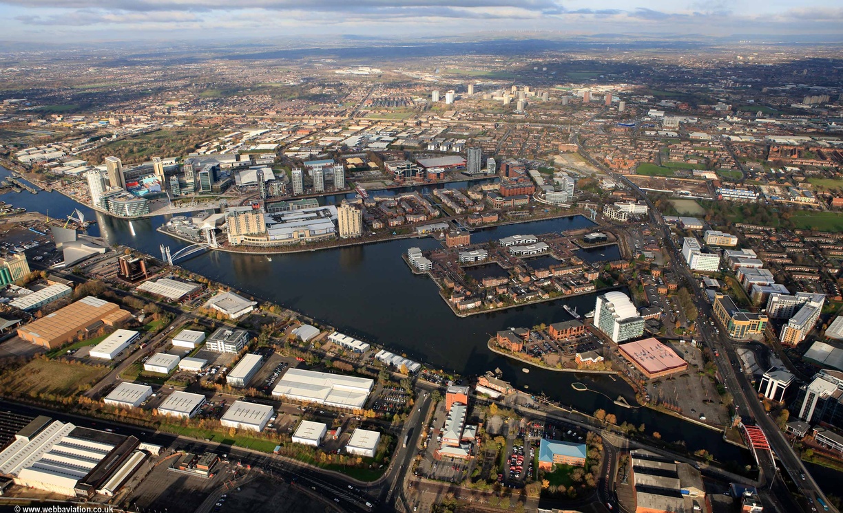 Salford Quays from the air