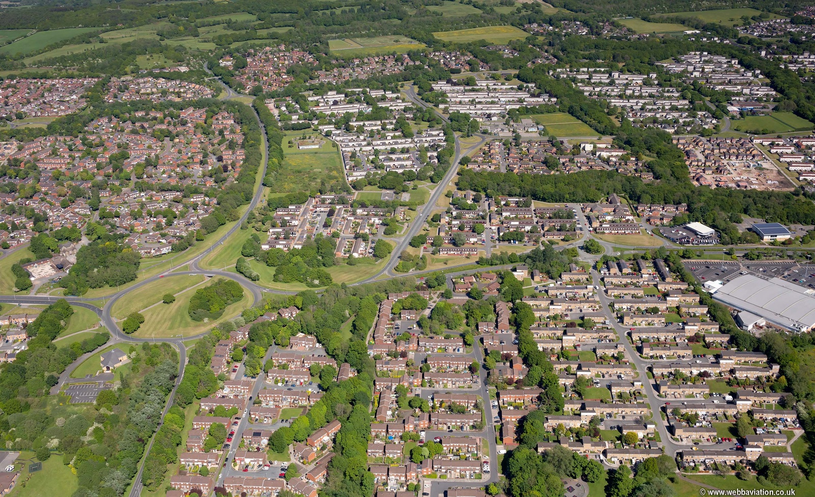Birch Green, Skelmersdale  from the air