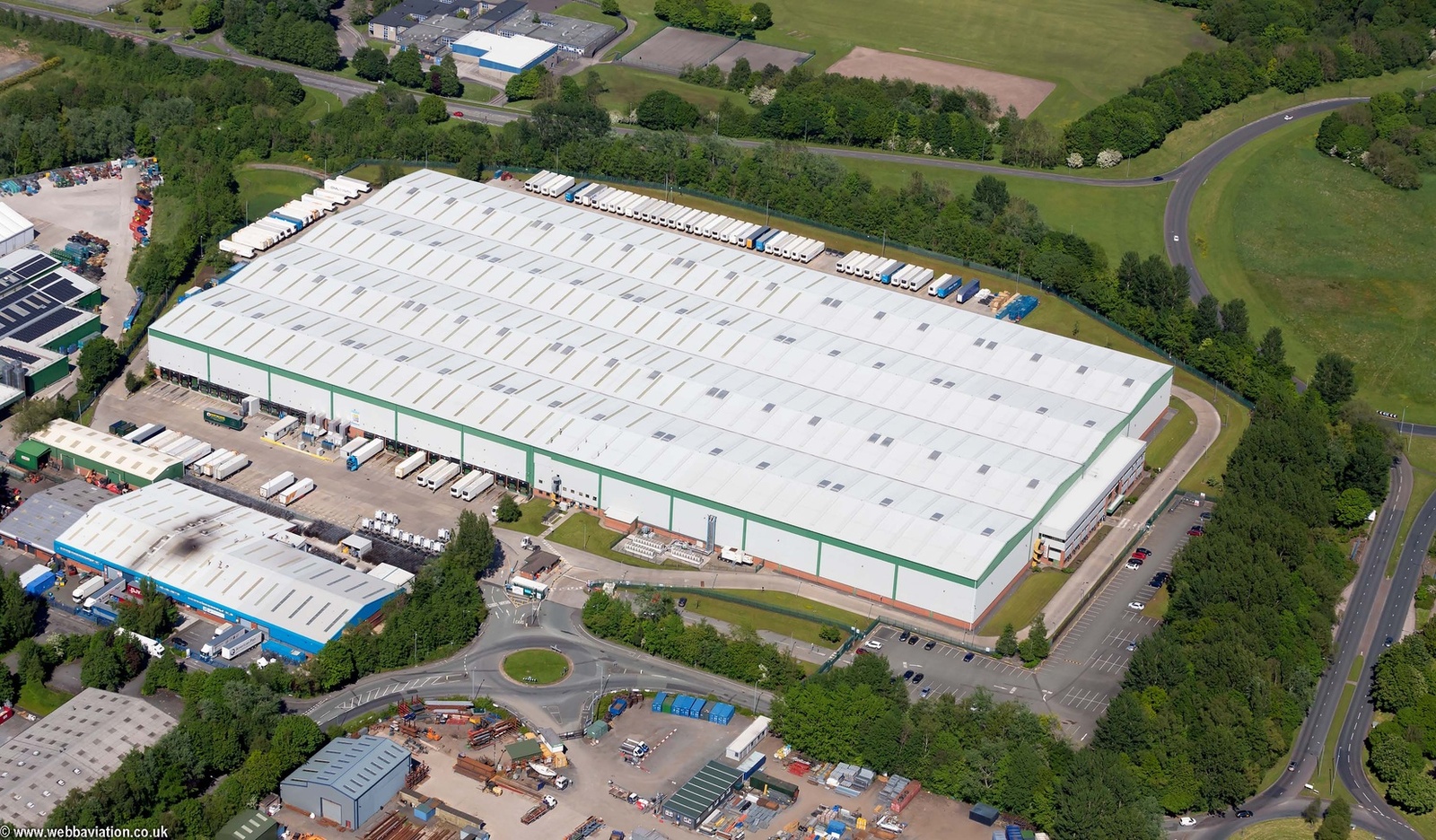 Great Bear Distribution Limited  Stanley Industrial Estate  Skelmersdale from the air