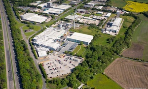 Walkers crisps factory Skelmersdale from the air