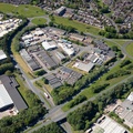 West Gillibrands Industrial Estate, Skelmersdale from the air