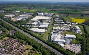 West Pimbo Industrial estate Skelmersdale from the air