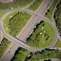 Glenburn Road interchange Skelmersdale  from the air