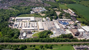 Bradley Hall Trading Estate Standish    from the air