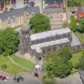 Saint Wilfrid's Church, Standish  from the air