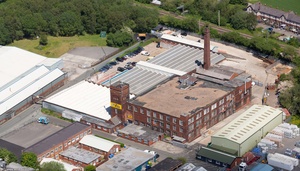Douglas Mill, Bradley Fold, Standish, Wigan  from the air