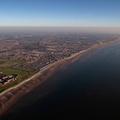 the Fylde Coast at Cleveleys from the air
