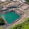the Blue Lagoon in Upholland from the air