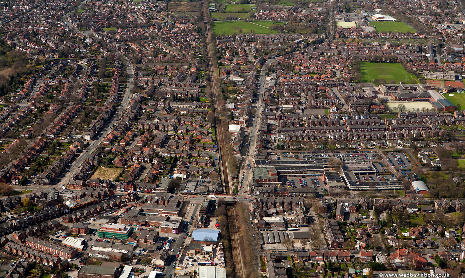 Urmston from the air 