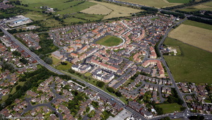 Madison Park, Westhoughton from the air 