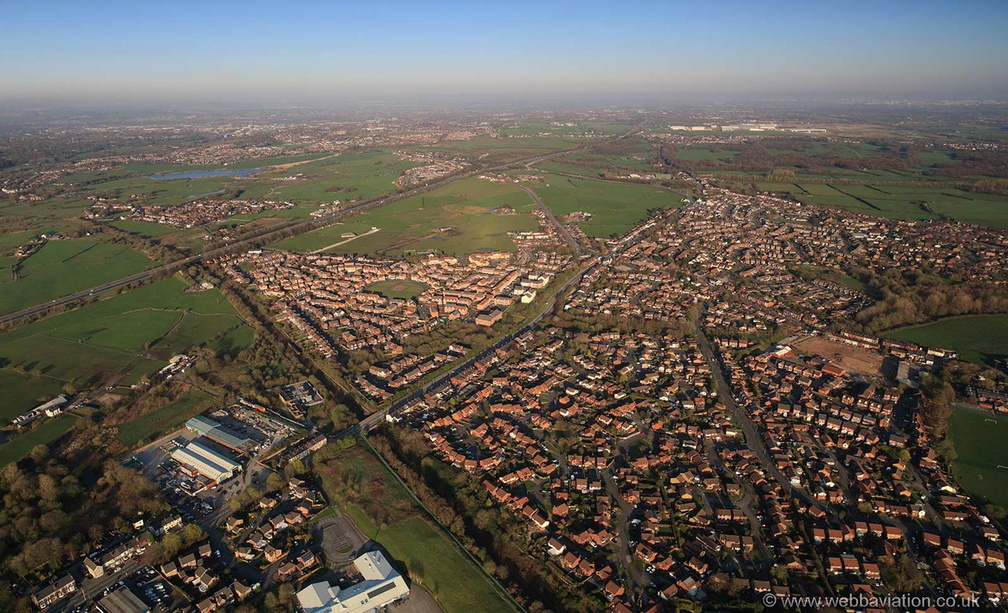 Westhoughton Lancs  from the air 