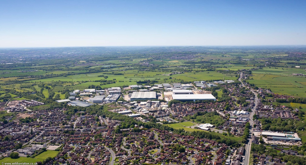 Wingates Industrial Estate, Westhoughton aerial photo 