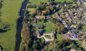 Whalley Abbey aerial photo