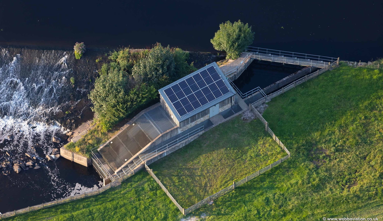 Whalley Hydro hydroelectric plant  aerial photo