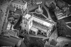 All Saint's Church Wigan from the air