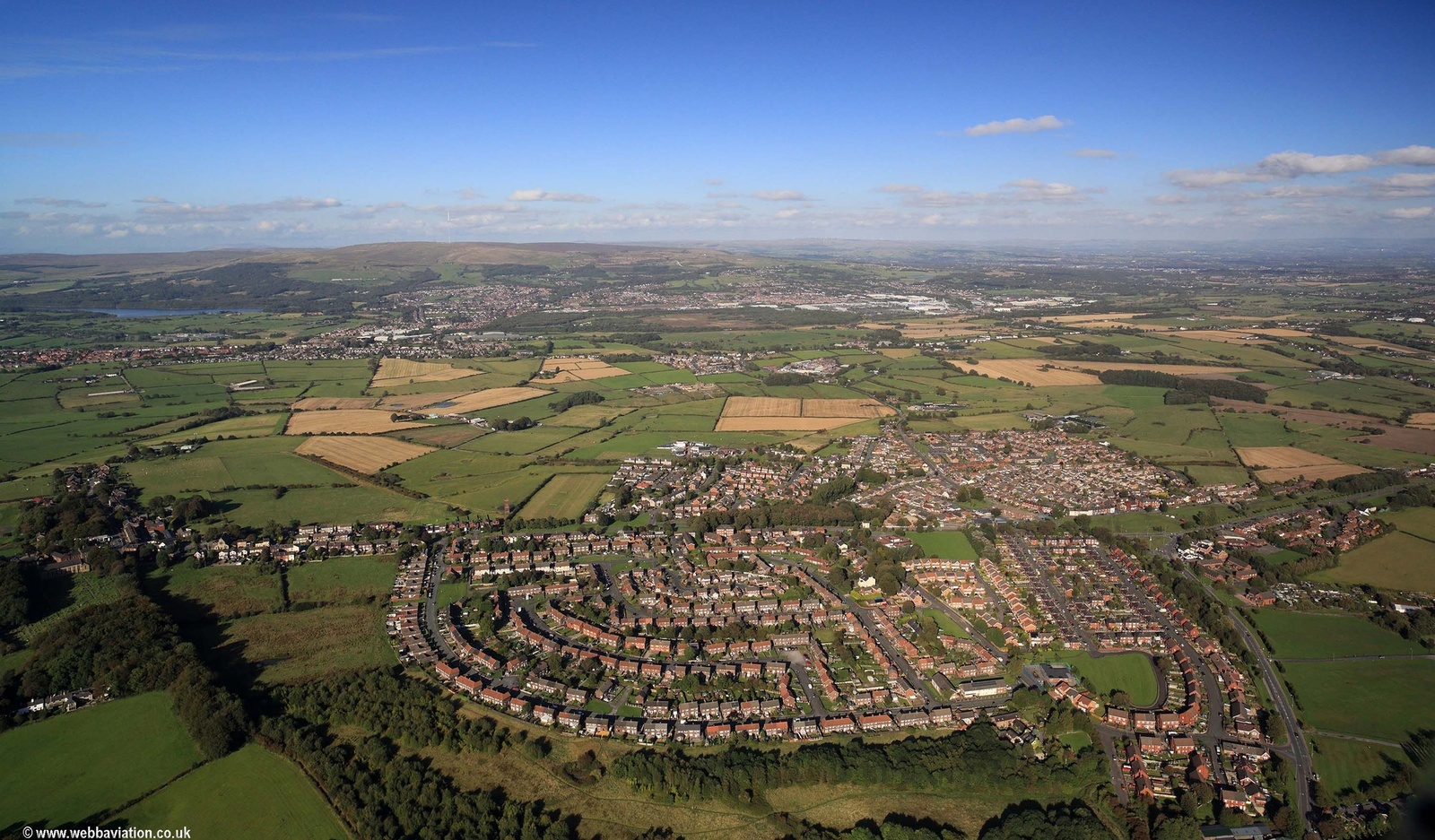 Aspull Wigan aerial photo 
