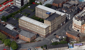 Coops Factory Wigan from the air