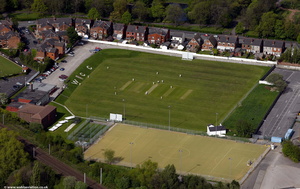 Wigan Cricket Club from the air