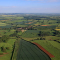  the Leicestershire countryside around the village of  Branston from the air