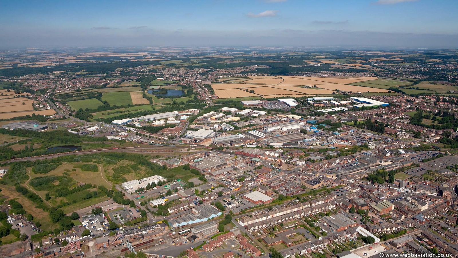 Coalville from the air