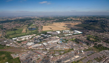 Hermitage Industrial Estate, Coalville LE67 from the air