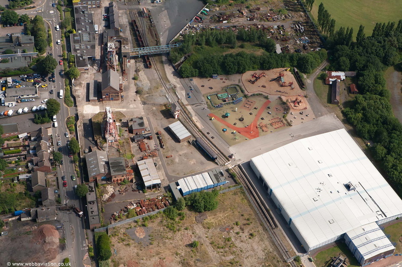 Snibston Discovery Museum from the air