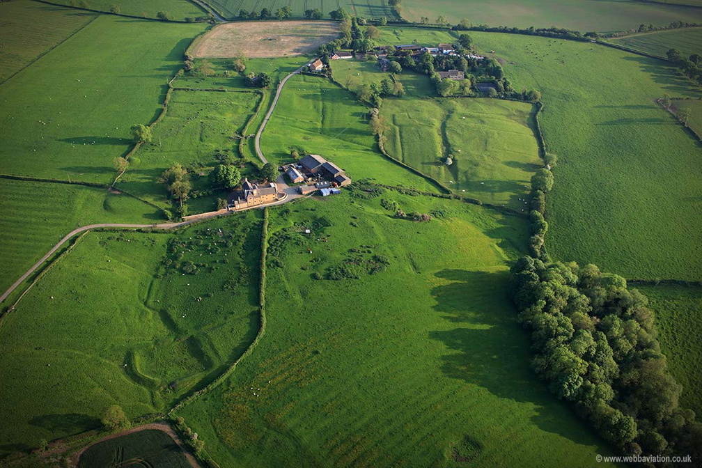 Cold Newton Deserted Medieval Village ( DMV )  Leicestershire  aerial photograph