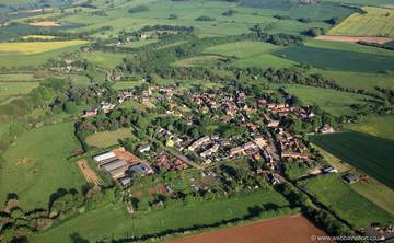 Eaton, Leicestershire from the air
