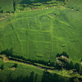 Ingarsby  deserted medieval village  Leicestershire  aerial photograph