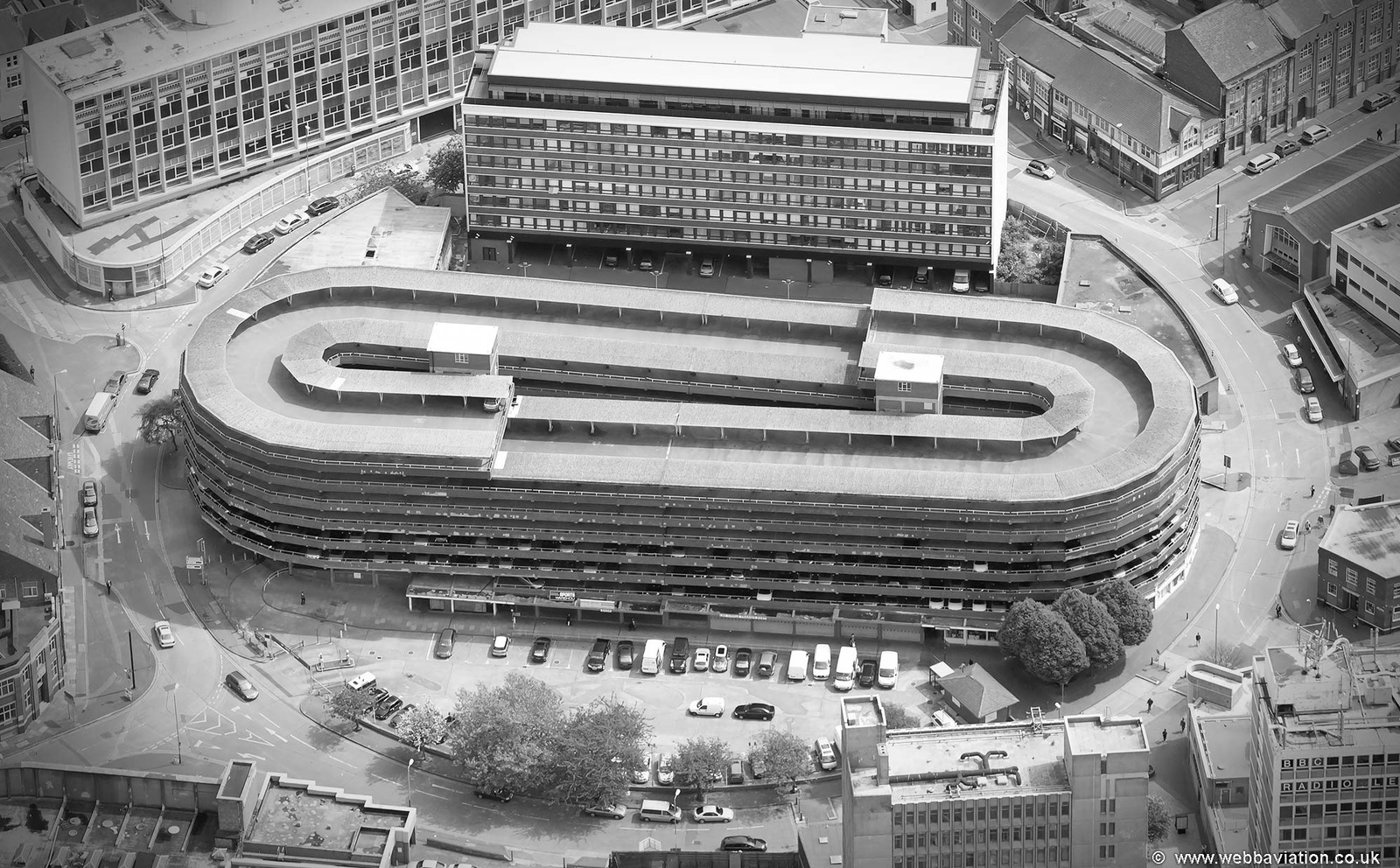 Auto-Magic Car Park, Leicester   from the air